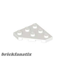 Lego Wedge, Plate 3 x 3 Cut Corner, White