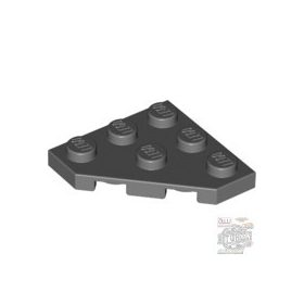 Lego Corner Plate 45 Deg. 3X3, Dark grey