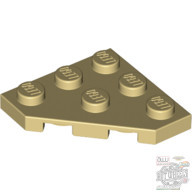 Lego Corner Plate 45 Deg. 3X3, Tan