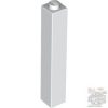 Lego Brick 1 x 1 x 5 - Solid Stud, White