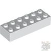 Lego Brick 2 X 6, White