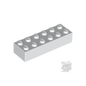 Lego Brick 2 X 6, White
