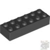 Lego Brick 2X6, Black
