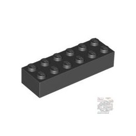 Lego Brick 2X6, Black