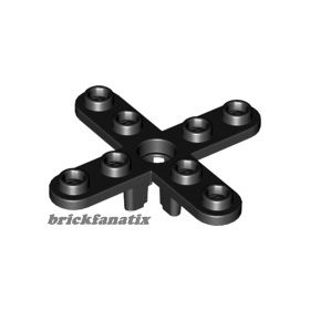   Lego Propeller 4 Blade 5 Diameter with Rounded Ends and Open Hub, Black