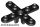 Lego Propeller 4 Blade 5 Diameter with Rounded Ends and Open Hub, Black