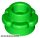 Lego Plate, Round 1 x 1 with Flower Edge (5 Petals), Bright green