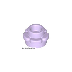   Lego Plate, Round 1 x 1 with Flower Edge (5 Petals), Levander