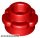 Lego Plate, Round 1 x 1 with Flower Edge (5 Petals), Red