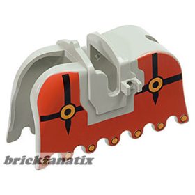 Lego Horse Barding, Ruffled Edge with Fright Knights Pattern