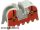 Lego Horse Barding, Ruffled Edge with Fright Knights Pattern