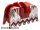 Horse Barding, Ruffled Edge with Knights Kingdom Vladek Scorpion Pattern