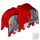 Lego Horse Barding, Ruffled Edge with Gold Lions and Silver Plate Armor Pattern