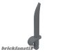Lego Minifigure, Weapon Sword, Cutlass / Saber, Dark gray