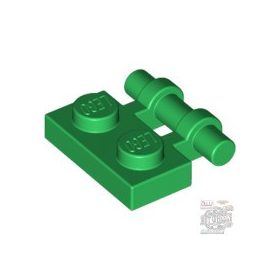   Lego Plate, Modified 1 x 2 with Bar Handle on Side - Free Ends, Green