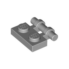   Lego Plate, Modified 1 x 2 with Bar Handle on Side - Free Ends, Light bluish gray