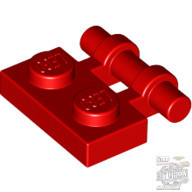 Lego PLATE 1X2 W. STICK, Bright red