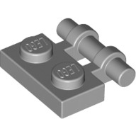 Lego PLATE 1X2 W. STICK, Light grey