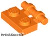 Lego PLATE 1X2 W. STICK, Orange