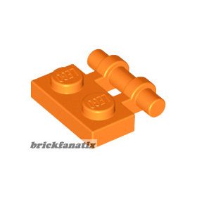 Lego PLATE 1X2 W. STICK, Orange