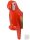 Lego Bird, Parrot with Small Beak with Green and Yellow Feathers, White Face and Yellow Beak Pattern
