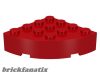 Lego Brick, Round Corner 4 x 4 Full Brick, Red