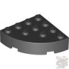 Lego Brick 4X4 ¼ Circle, Black