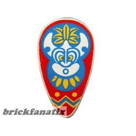 Lego Minifigure, Shield Oval with Islanders Mask Pattern
