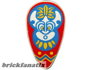 Lego Minifigure, Shield Oval with Islanders Mask Pattern