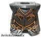 Lego Minifigure Armor Breastplate with Leg Protection with Kingdoms Dragon Heads and Chain Pattern