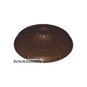   Lego figura Headgear Hat, Conical Asian with Raised Center, Dark brown