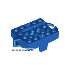 Lego Vehicle, Base 4 x 5 Roller Coaster Car & 2 wheels, blue