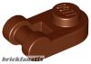 Lego Plate, Round 1 x 1 with Bar Handle, Reddish brown