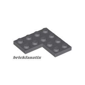 Lego Corner Plate 4 x 4, Dark bluish gray