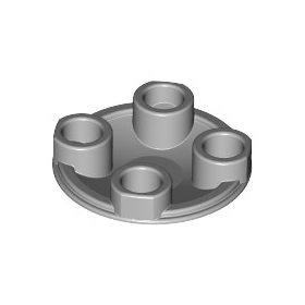   Lego Plate, Round 2 x 2 with Rounded Bottom (Boat Stud), Light bluish gray