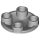 Lego Plate, Round 2 x 2 with Rounded Bottom (Boat Stud), Light bluish gray