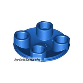   Lego Plate, Round 2 x 2 with Rounded Bottom (Boat Stud), Blue