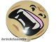 Lego Plate, Round 2 x 2 with Rounded Bottom and Gorilla Mouth with Teeth and Fangs Pattern Set 70125 Gorilla Legend Beast