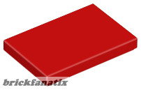 Lego Flat Tile 2X3, Red