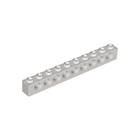 Lego TECHNIC BRICK 1X10, Ø4.9, Light grey