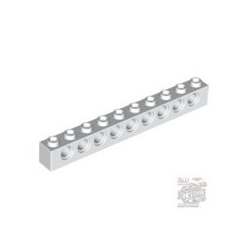 Lego Technic Brick 1X10 Ø4.9, White