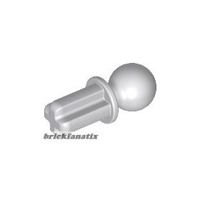 Lego Technic, Axle 1L with Tow Ball, Light grey