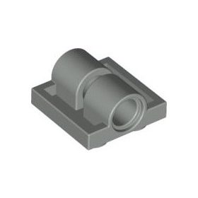 Lego Plate, Modified 2 x 2 with Pin Holes, Light bluish gray