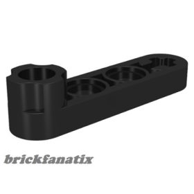   Lego Technic Liftarm, Modified Stud Connector Thin 1 x 4, Black
