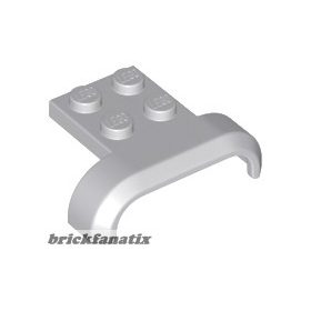   Lego Vehicle, Mudguard 4 x 3 x 1 with Arch Curved, Light gray