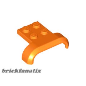 Lego Vehicle, Mudguard 4 x 3 x 1 with Arch Curved, Orange