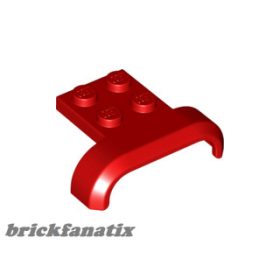 Lego Vehicle, Mudguard 4 x 3 x 1 with Arch Curved, Red