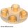 Lego Plate, Round 2 x 2 with Rounded Bottom (Boat Stud), Transparent light orange