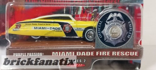 HOT WHEELS Purple Passion Fire Department Miami Dade Fire Rescue