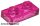 Lego Plate 1 x 2, Transparent dark pink